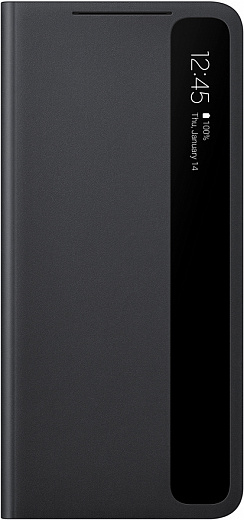 Чехол-книжка Smart Clear View Cover для Samsung S21 Ultra (черный)